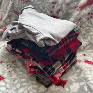 Kids Bundle of 7 Long Sleeve Button Down Shirts